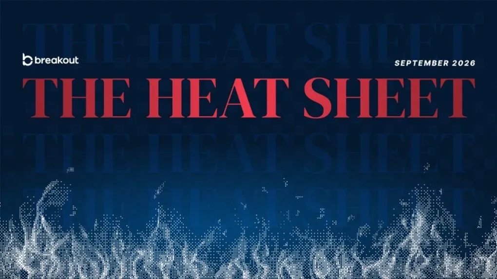 The Heat Sheet, September 2026